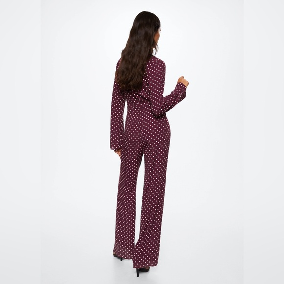 MNG Mango Polka Dot Jumpsuit - Picture 2 of 7